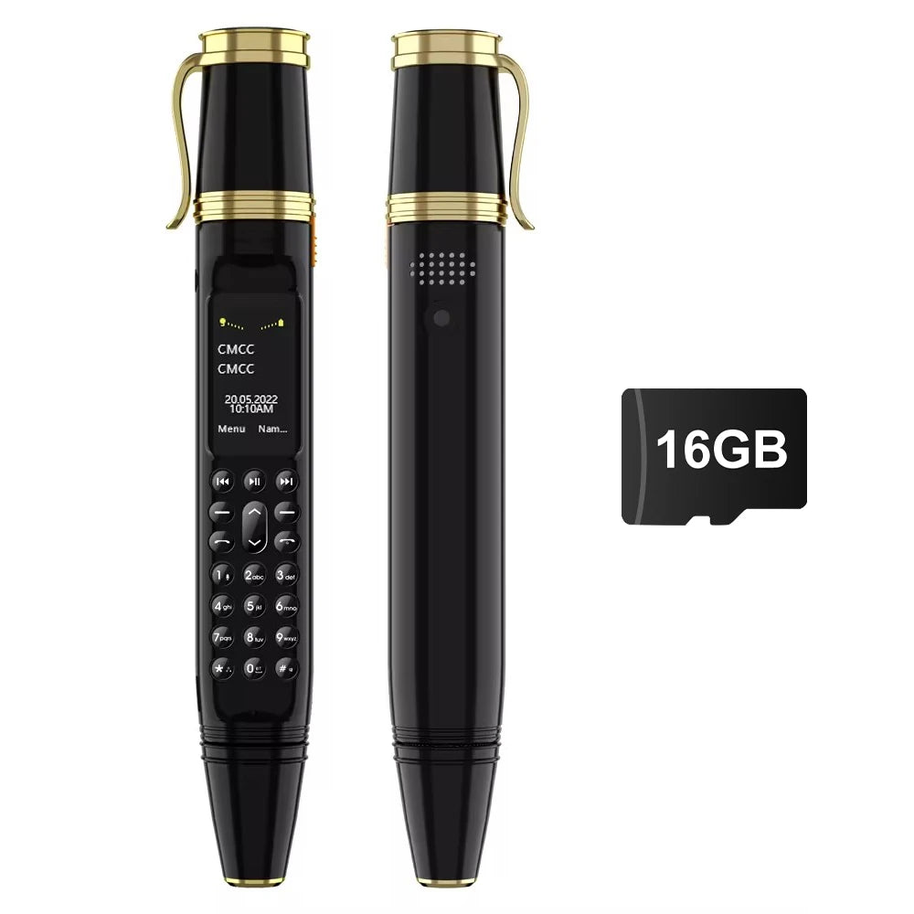 SERVO BM111 stylo Style téléphone portable voix magique Bluetooth composeur Radio FM 2G double SIM veille 0.96 "écran ventilateur fonction téléphones portables