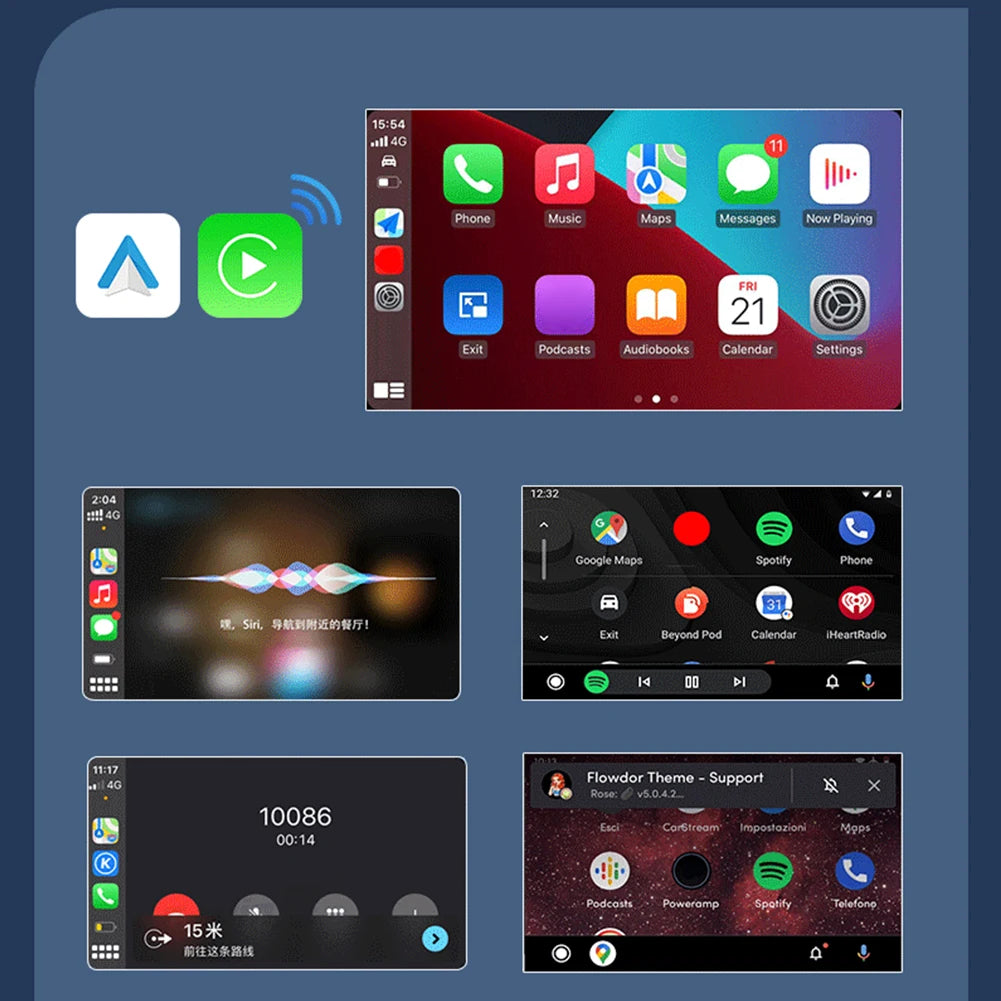 Mini adaptateur Carplay filaire vers sans fil et Android Auto, USB Plug and Play, connexion automatique pour voitures Carplay Android Auto filaires en usine