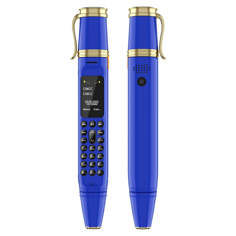 SERVO BM111 stylo Style téléphone portable voix magique Bluetooth composeur Radio FM 2G double SIM veille 0.96 "écran ventilateur fonction téléphones portables
