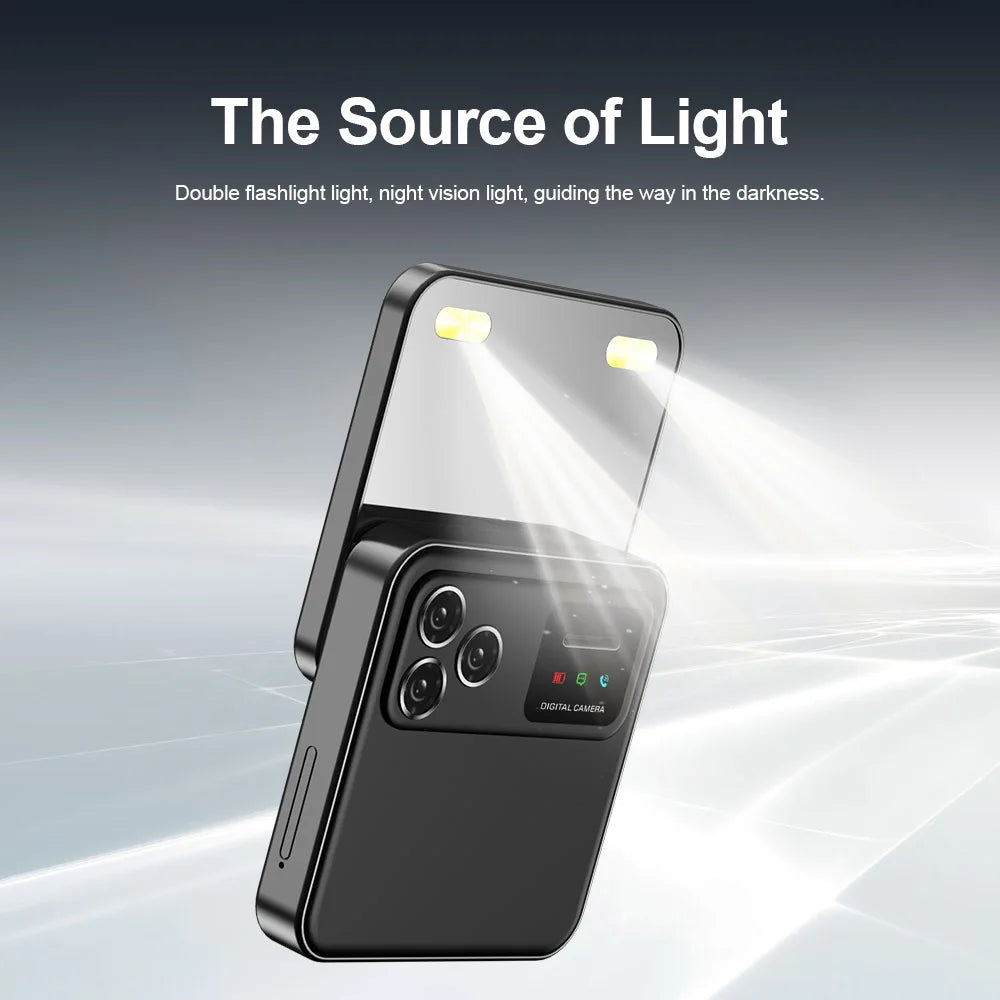 SERVO R18 PRO écran rotatif téléphone portable 2G GSM voix magique cadran de vitesse lampe de poche liste noire 2 SIM veille téléphones coulissants latéraux