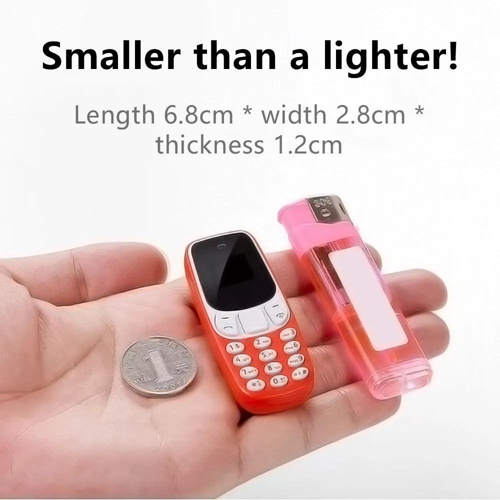 SERVO BM10 Mini téléphone portable 2 carte SIM Bluetooth écouteur changeur de voix dialeur faible rayonnement enregistrement sonore petit téléphone portable