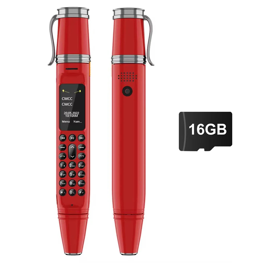 SERVO BM111 stylo Style téléphone portable voix magique Bluetooth composeur Radio FM 2G double SIM veille 0.96 "écran ventilateur fonction téléphones portables
