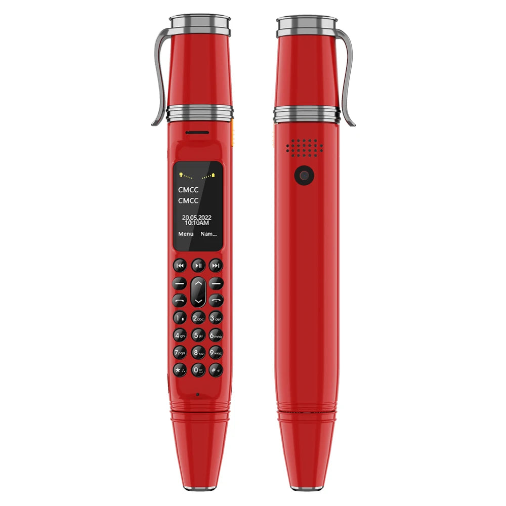 SERVO BM111 stylo Style téléphone portable voix magique Bluetooth composeur Radio FM 2G double SIM veille 0.96 "écran ventilateur fonction téléphones portables