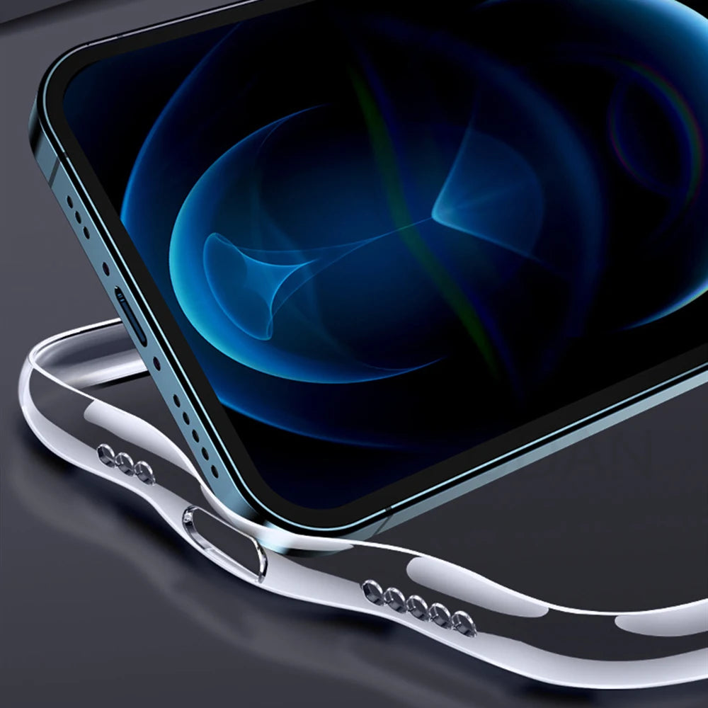 Clear Phone Case pour iPhone 11 12 13 14 15 Pro Max Soft Silicon Case pour iPhone XR X XS Max 12 13 mini 7 8 6s Plus SE 2020 Case