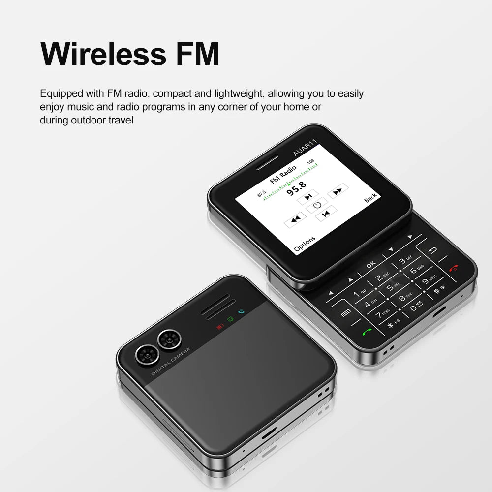 SERVO AUAR11 téléphone portable rotatif 2 SIM Torche Stadby Cadran rapide voix magique Radio FM 2G GSM 2.4 "écran coulissant petits téléphones portables