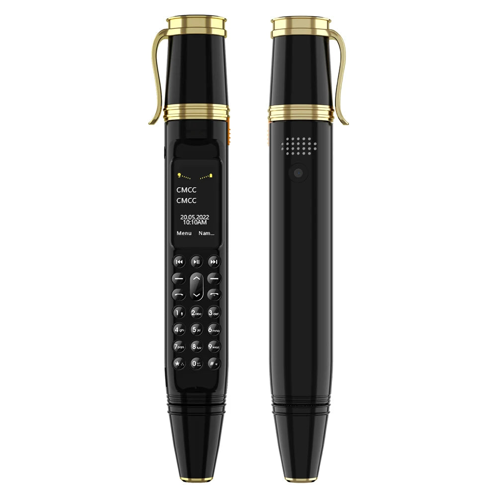 SERVO BM111 stylo Style téléphone portable voix magique Bluetooth composeur Radio FM 2G double SIM veille 0.96 "écran ventilateur fonction téléphones portables