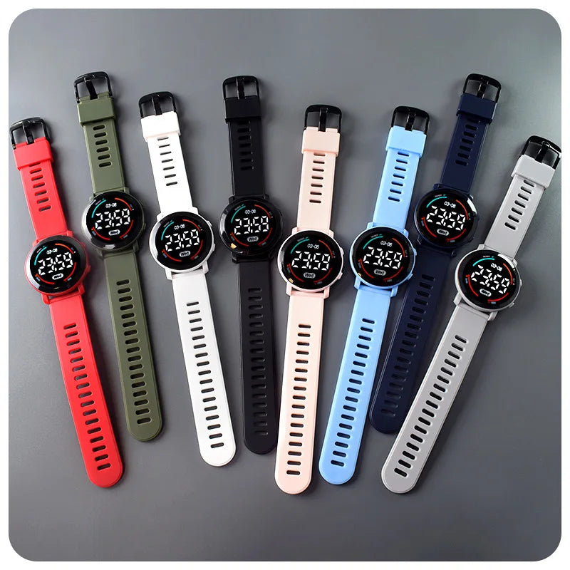 LED numérique enfants montres lumineux étanche Sport enfants montre bracelet en Silicone montre-bracelet électronique pour garçons Gril reloj niño