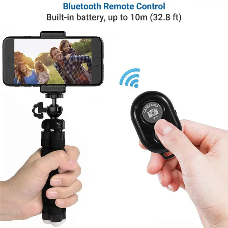 Mini trépied de photographie universel poulpe monopode téléphone Mini appareil photo téléphone Webcam support Clip Smartphone monopode Tripe support