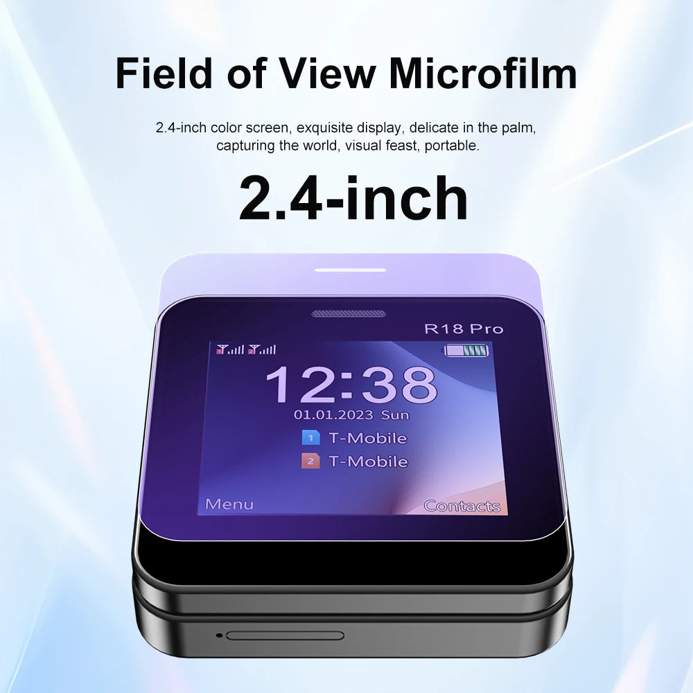SERVO R18 PRO écran rotatif téléphone portable 2G GSM voix magique cadran de vitesse lampe de poche liste noire 2 SIM veille téléphones coulissants latéraux