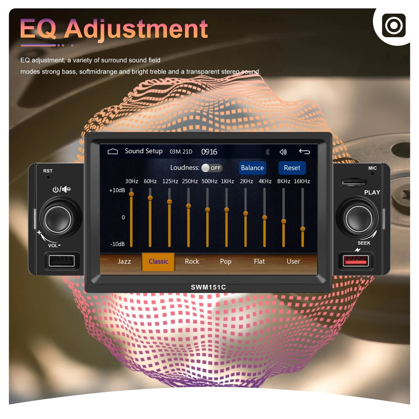 Hikity-Autoradio universel 1 Din, Carplay, Lecteur MP5, Auto Stéréo, Audio Bluetooth, Touriste, USB, Toyota, Nissan, KIA