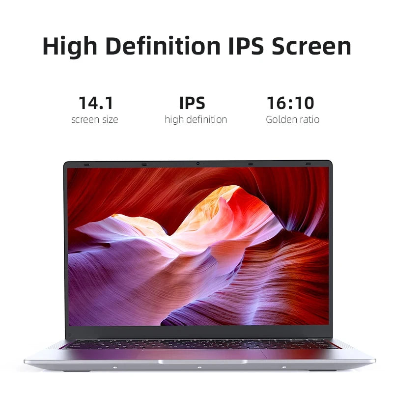 2025 ordinateur portable Windows 11 Pro Intel Atom A3950 Quad-Core 2025 ordinateur portable 12GB RAM 1 to 2 to SSD 1920*1080 ordinateur de bureau
