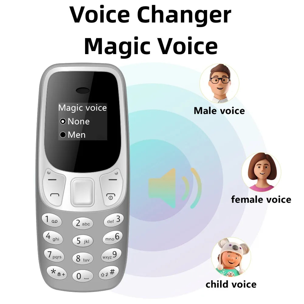 SERVO BM10 Mini téléphone portable 2 carte SIM Bluetooth écouteur changeur de voix dialeur faible rayonnement enregistrement sonore petit téléphone portable