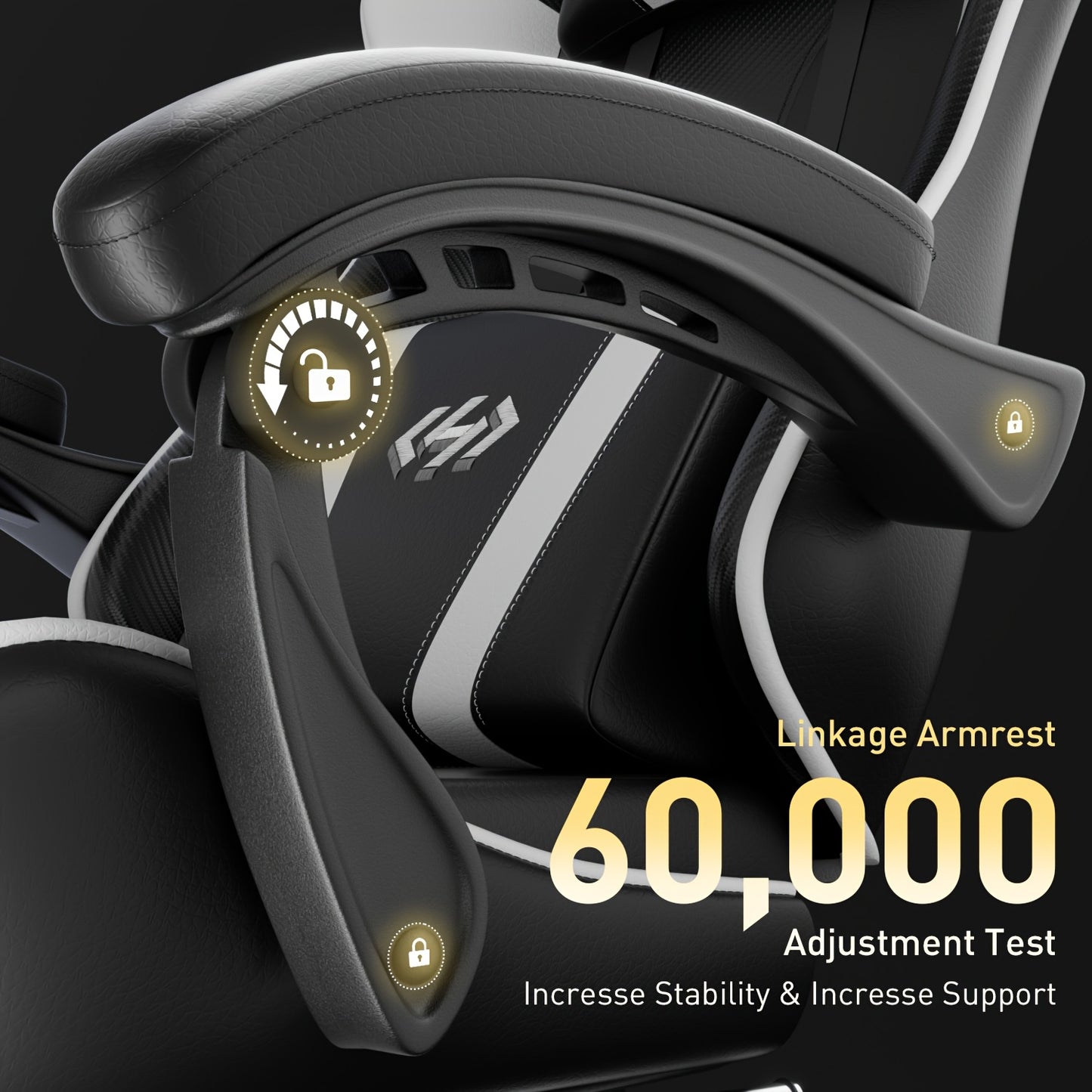 HLDIRECT Gaming Chair, Ergonomic Gaming Chair with Pocket Spring Cushion, Racing Gamer Chair with Footrest, Lumbar Support, Adjustable Office Chair 150kg Load Capacity, PC Chair, Gaming Recliner, Gaming Setup Accessories, Gam