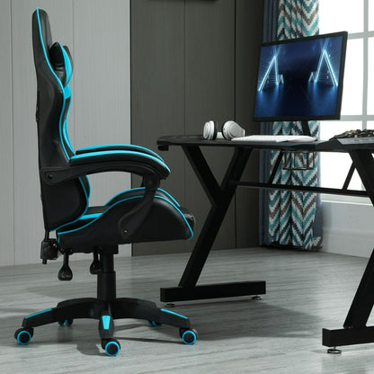 Rotatable Gaming Chair, Faux Leather, Home Office Chair, Desk Chair with Reclining Function, Model A