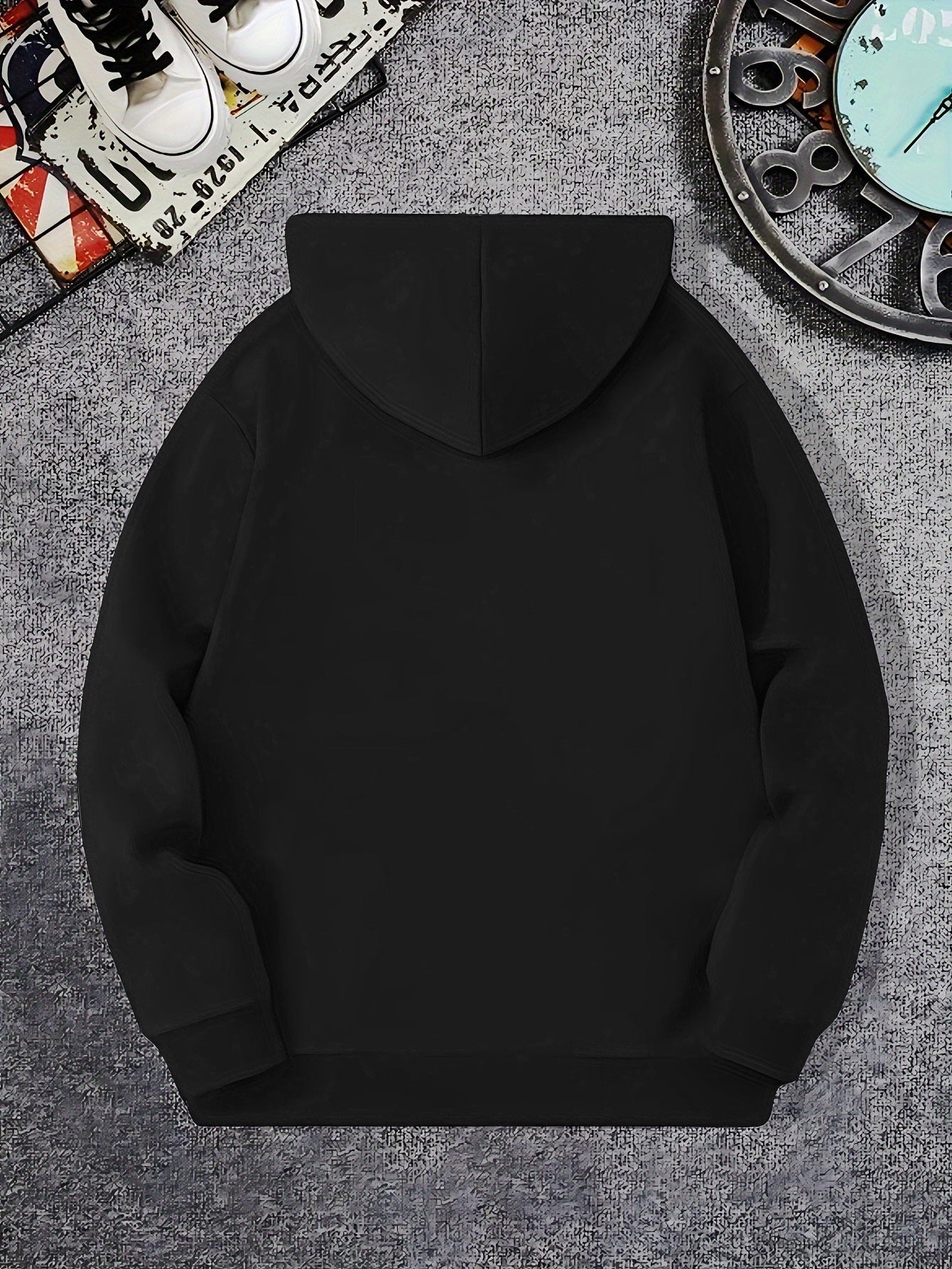 Men'S Algeria National Team Inspired Hoodie - Thickened Winter Pullover with Kangaroo Pocket, Windproof Hooded Sweatshirt for Soccer Fans, Casual Sports Apparel in Black/Red/White Color Scheme - Ideal for Matches & Casual Att