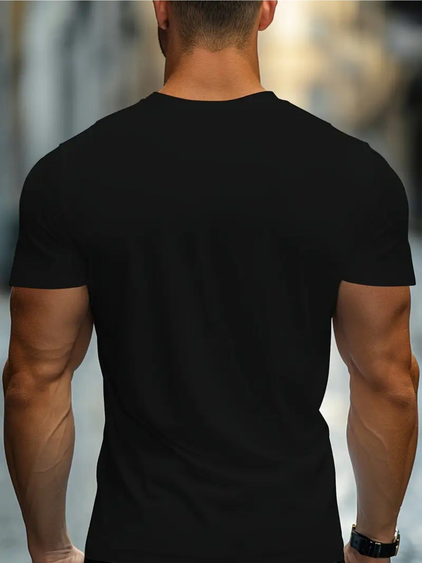 Men'S Black "Tyson" Graphic Boxing Tee - Casual Crew Neck Short Sleeve T-Shirt with Fighter Print, Perfect for Spring & Summer, Casual Wear Tee | Fighter Print Shirt | Comfortable Fit, Boxing Tee