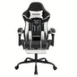 Game Chair With Footstool, Wide Seat Surface, Linked Armrests, High Back, Gaming Chair, PC Chair, 135 ° Lounge Chair, PC Gaming Chair, Silent Caster, Adjustable Height, Computer Chair, Learning Chair, Comfortable Sitting, Si