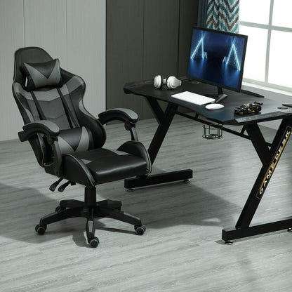 Rotatable Gaming Chair, Faux Leather, Home Office Chair, Desk Chair with Reclining Function, Model A