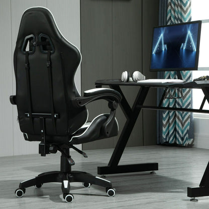Rotatable Gaming Chair, Faux Leather, Home Office Chair, Desk Chair with Reclining Function, Model A