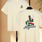Men'S Algeria Soccer Graphic T-Shirt - Black Casual Short Sleeve Tee with Red & Green Design, Breathable & Machine Washable for Spring/Summer, Everyday Tshirt | Sporty Graphic Tee | Comfortable Fit