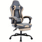 Game Chair, Computer Chair, Ergonomic Game Chair With Foot Pedals, Office Chair, Ergonomic Computer Chair With Lumbar Support, Adjustable Height Gaming Chair, Available In Black, Yellow, Green