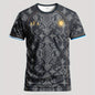Men'S Youth Soccer Jersey & Comfortable Breathable Sports T-Shirt - Versatile Casual Training Shirt with Geometric Pattern, Dark Blue & Orange Accents, Perfect for Outdoor Play, Competition, and Casual Wear, Competition Appar