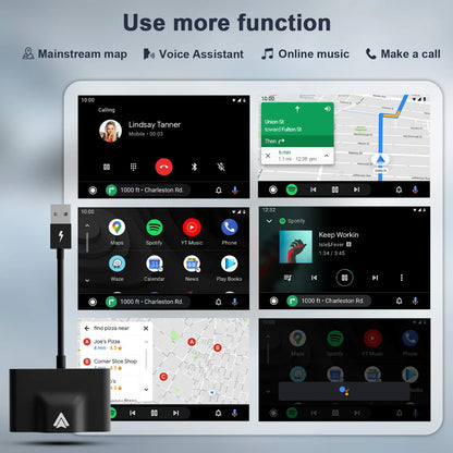 Adaptateur CarPlay sans fil Android Auto, Dongle Apple CarPlay, connexion PlugPlay 5G WiFi, mise à jour en ligne, voiture d'origine filaire vers sans fil