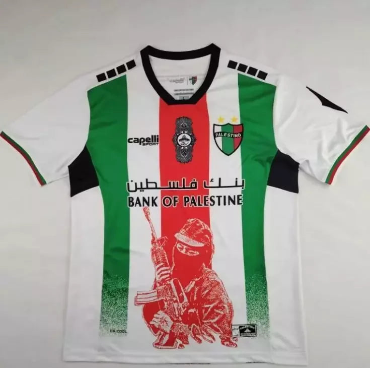 T-shirt Deportivo Palestino vert édition spéciale à manches courtes maillots de Football 3D imprimé sport enfants t-shirts