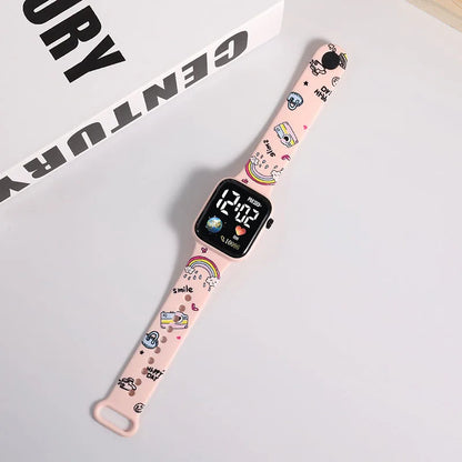 Montre numérique Stitch pour enfants, Hello Kitty, montres pour filles, nouveau