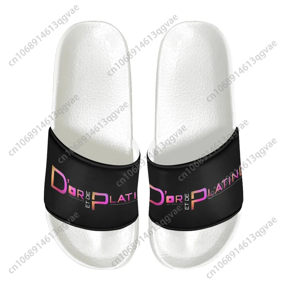 Rared JUL-Pantoufles d'été personnalisées pour hommes et femmes, sandales de plage pour adolescents, chaussures d'eau pour la maison, pas de Lol, anzMari