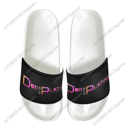 Rared JUL-Pantoufles d'été personnalisées pour hommes et femmes, sandales de plage pour adolescents, chaussures d'eau pour la maison, pas de Lol, anzMari