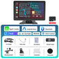 Hikity-Lecteur MP5 sans fil universel pour voiture, écran Carplay, radio FM, récepteur, prise en charge de la capture d'écran de vue arrière, Android Auto, 7 pouces
