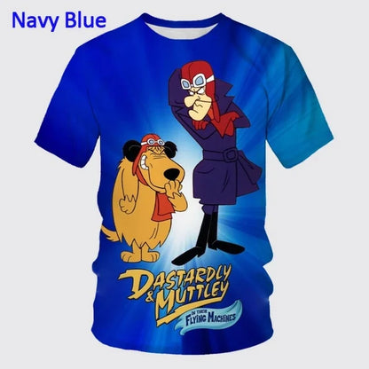 Mode d'été personnage de dessin animé impression 3D T-shirt à manches courtes pour hommes Hip-hop unisexe décontracté col rond T-shirt haut Streetwear