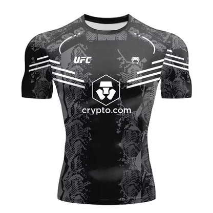 2025 nouvelle vente chaude UFC boxe Match Pursuer T-shirt pour hommes et femmes en été décontracté respirant surdimensionné séchage rapide haut
