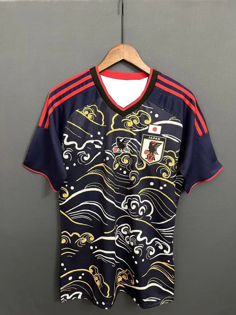 2025 équipe de Football japonaise t-shirt vague de mer Jingle chat dark vador Football t-shirts sport décontracté hommes à manches courtes hauts t-shirts