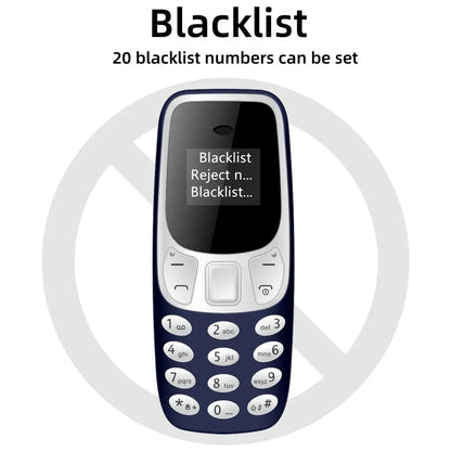 SERVO BM10 Mini téléphone portable 2 carte SIM Bluetooth écouteur changeur de voix dialeur faible rayonnement enregistrement sonore petit téléphone portable