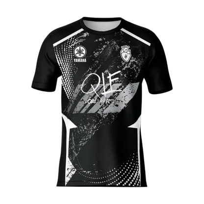 QLF noir Unisexe sport T-shirt 3D imprimé