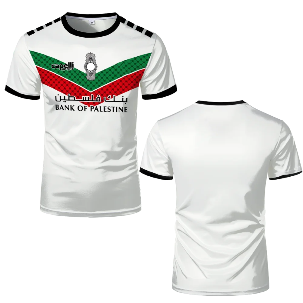 Maillot de Football Palestine t-shirts adultes drapeau palestinien 2025