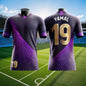 Uniforme d'entraînement de Football espagnol 2025 imprimé en 3D, équipe à séchage rapide imprimée en 3D, T-shirt Yamal pour hommes et femmes, grande taille