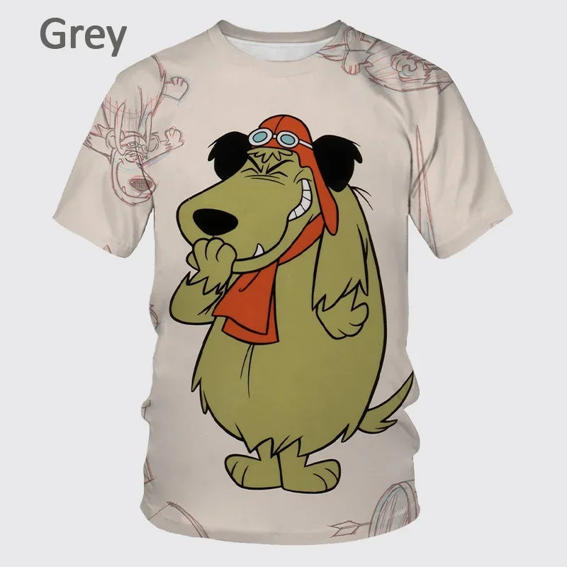 Mode d'été personnage de dessin animé impression 3D T-shirt à manches courtes pour hommes Hip-hop unisexe décontracté col rond T-shirt haut Streetwear
