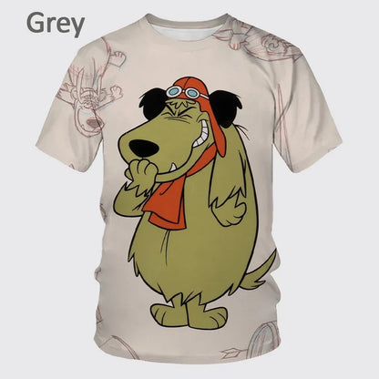Mode d'été personnage de dessin animé impression 3D T-shirt à manches courtes pour hommes Hip-hop unisexe décontracté col rond T-shirt haut Streetwear