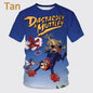 Mode d'été personnage de dessin animé impression 3D T-shirt à manches courtes pour hommes Hip-hop unisexe décontracté col rond T-shirt haut Streetwear