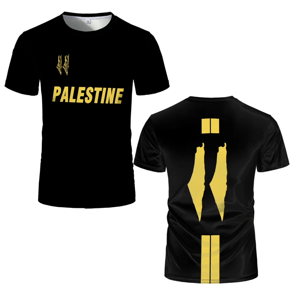 Maillot de Football Palestine t-shirts adultes drapeau palestinien 2025