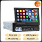 Autoradio avec écran tactile rétractablePodoNuremberg , Bluetooth, FM, USB, EQ, 4 cœurs, 7 ", lecteur MP5, Mirrorexhaus, 1Din