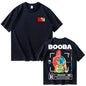 B2O T-shirts hommes mode créative BOOBA imprimé à manches courtes t-shirt femmes décontracté Harajuku Streetwear t-shirt hauts