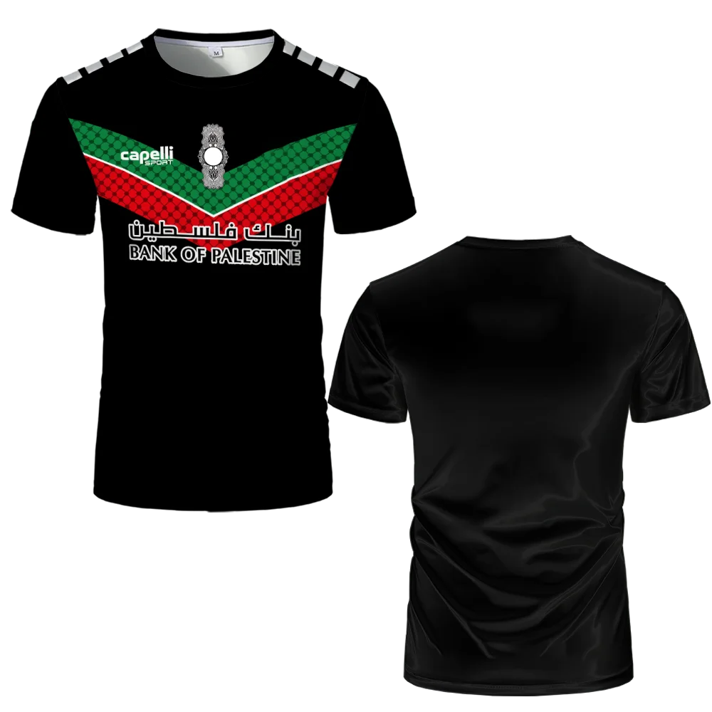 Maillot de Football Palestine t-shirts adultes drapeau palestinien 2025
