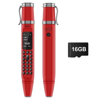 SERVO BM111 stylo Style téléphone portable voix magique Bluetooth composeur Radio FM 2G double SIM veille 0.96 "écran ventilateur fonction téléphones portables