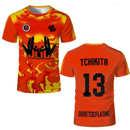 Tchikita – Maillot JUL pour hommes, respirant, à séchage rapide, pour entraînement, Football, ample, Sport, plein air, Fitness, nouvelle collection été