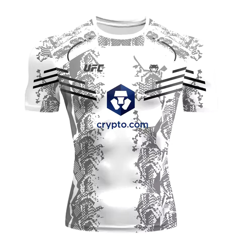2025 nouvelle vente chaude UFC boxe Match Pursuer T-shirt pour hommes et femmes en été décontracté respirant surdimensionné séchage rapide haut
