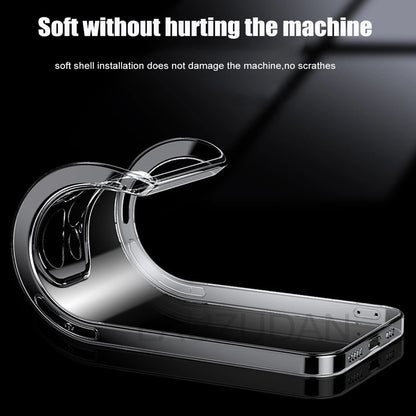 Clear Phone Case pour iPhone 11 12 13 14 15 Pro Max Soft Silicon Case pour iPhone XR X XS Max 12 13 mini 7 8 6s Plus SE 2020 Case